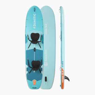 Sada paddleboard SUP nafukovací AQUASTIC Tourer 12'0" 2-os green
