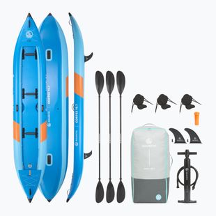 Nafukovací kajak pro 3 osoby AQUASTIC Cortez 15'7" hybrid blue