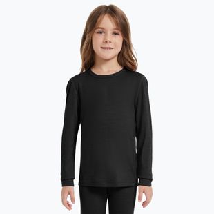 Dětská termo mikina WOOLCANO termoaktywna 100% MERINO TOP00947 black