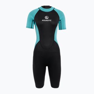 Dámský neopren AQUASTIC Wavey WMNS 2 mm black/mint
