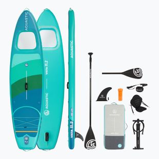 Sada paddleboard SUP nafukovací AQUASTIC Vista 11'2" green