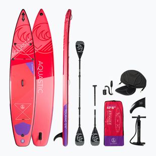 AQUASTIC Touring SUP prkno 12'6" červené AQS-SUP004