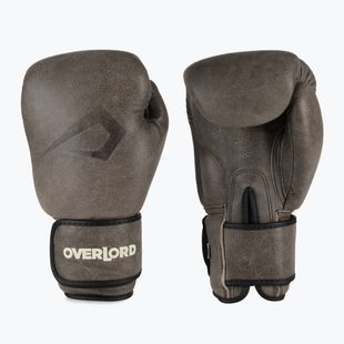Boxerské rukavice Overlord Old School hnědé 100006-BR/10OZ
