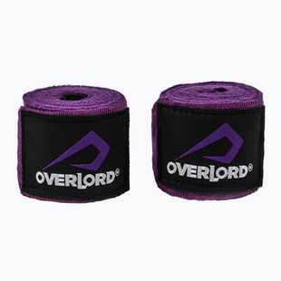 Boxerské bandáže Overlord elastické 400 cm purple