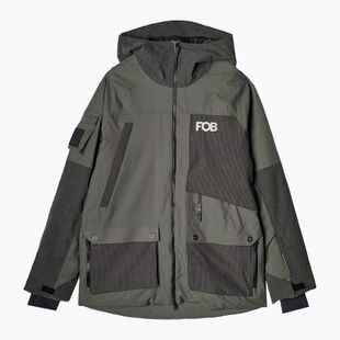 Pánská snowboardová bunda 4F M511 khaki