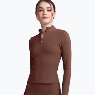 Dámské tričko Longsleeve JOYINME Motion LS 1/4 Zip chestnut