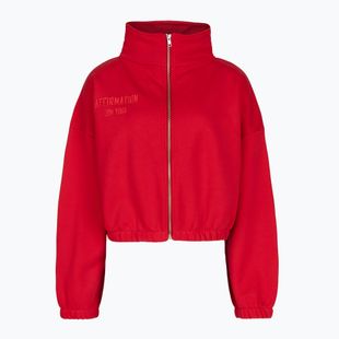 Dámská fleecová mikina JoyInMe Zip Flow Sweatshirt berry crash