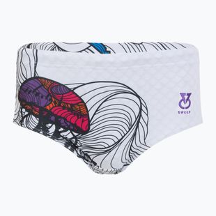 Pánské plavecké boxerky  SWEEP Aqua Medusa white