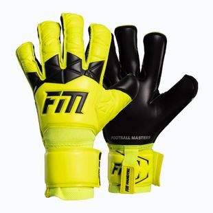 Brankářské rukavice Football Masters Invictus X yellow fluo