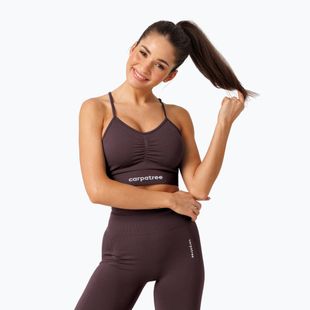 Tréninková podprsenka Carpatree Allure Seamless berry brown