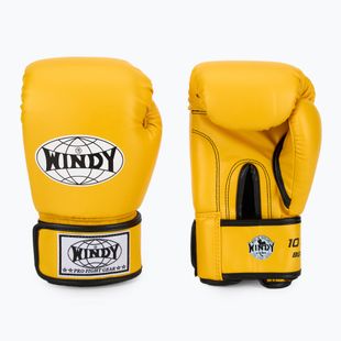Boxerské rukavice WINDY Classic Synthetic Leather yellow