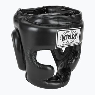 Boxerská helma WINDY Genuine Leather black