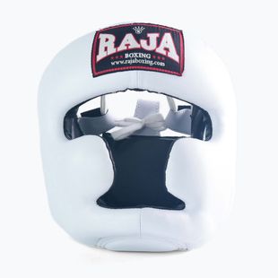 Boxerská helma RAJA BOXING Genuine Leather white
