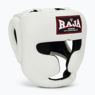 Boxerská helma RAJA BOXING Genuine Leather white