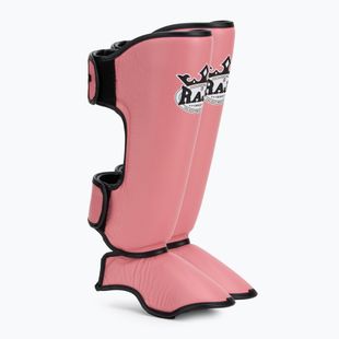 Chrániče holení a chodidel RAJA BOXING Lightweight Shin Guards Genuine Leather pink