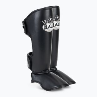 Chrániče holení a chodidel RAJA BOXING Lightweight Shin Guards Semi Leather black