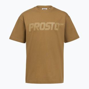 Pánské tričko na lezení PROSTO Big Logo cinnamon beige