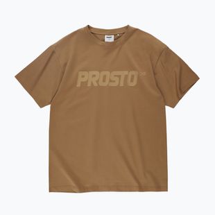 Pánské tričko na lezení PROSTO Big Logo cinnamon beige