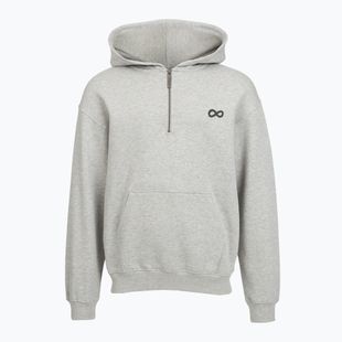 Pánská mikina PROSTO Hoodie Half Zip Big Log Infinity grey/melange