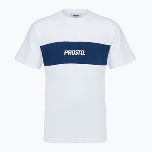 Pánské tričko na lezení PROSTO Root white/navy blue