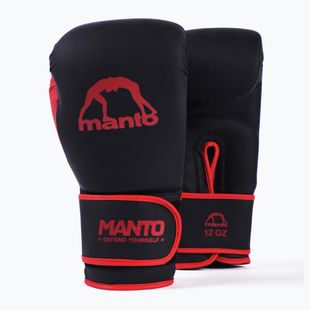 Boxerské rukavice MANTO Essential černá/červená