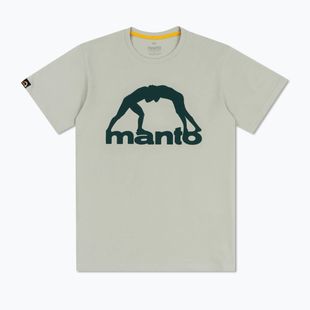 Pánské tričko MANTO Vibe 25 light grey/dark green