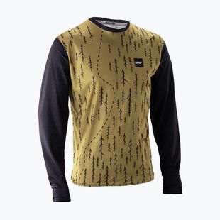 Pánský cyklistický dres Longsleeve Leatt MTB Trail 3.0 trails brown