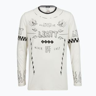 Pánský cyklistický dres Longsleeve Leatt MTB Gravity 3.0 cream white