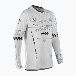 Pánský cyklistický dres Longsleeve Leatt MTB Gravity 3.0 cream white