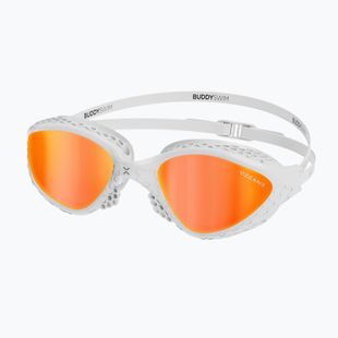 Plavecké brýle BuddySwim OzeanX Mirror white / orange