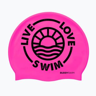 Plavecká čepice BuddySwim LLS2 Silicone pink