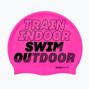 Plavecká čepice BuddySwim TSO Silicone pink