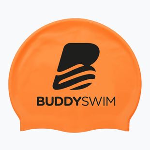 Plavecká čepice BuddySwim BLogo Silicone orange