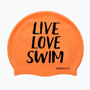 Plavecká čepice BuddySwim LLS Silicone orange