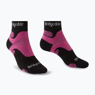 Dámské trekingové ponožky Bridgedale Hike Midweight Performance Ankle black/pink