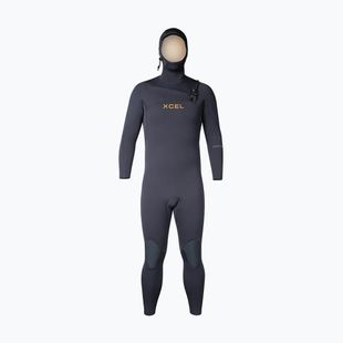 Pánský neopren Xcel Comp+ 4/3 mm Hooded Full black