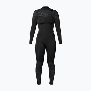 Dámský plavecký neopren Xcel Comp 3/2 mm Full black/black palm/monstera print