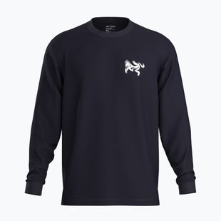 Pánské tričko Longsleeve Arc'teryx Kragg SL Cotton Bird Tile black/arctic silk