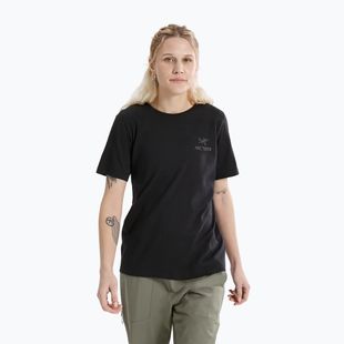 Dámské tričko Arcteryx Kragg Sl Cotton Emblem Crew black