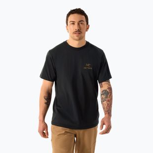 Pánské tričko Arcteryx Kragg Sl Cotton Bird Word 24k black