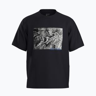Pánské tričko Arcteryx Kragg Cotton Lithographica black