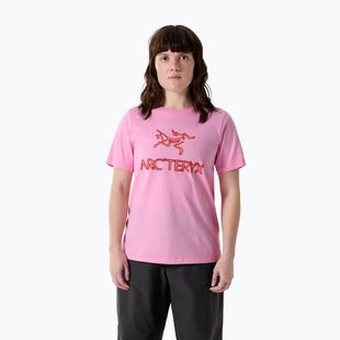 Dámské tričko Arcteryx Kragg SL Cotton Heatmap Crew pineberry