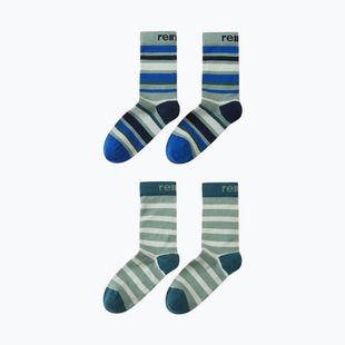 Dětské ponožky Reima Parit 2 pack stone green