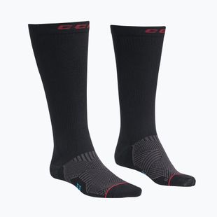 Hokejové štulpny CCM Compression Knee black/red