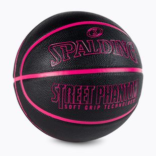 Spalding Phantom basketbalový míč černo-růžový 84385Z