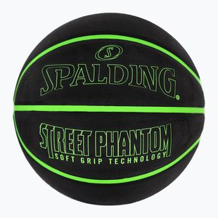 Basketbalový míč Spalding Phantom basketball black/green velikost 6