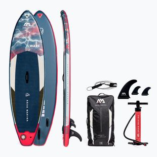 Prkno SUP Aqua Marina Wave - Surf iSUP, 2,65 m/10 cm, s vodítkem tmavě modré BT-22WA