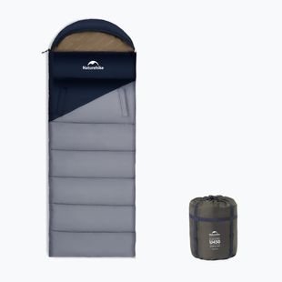 Spacák Naturehike U450 Sunny Day Left navy blue/ligth blue
