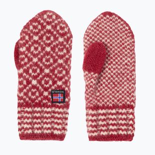 Rukavice Devold Svalbard Wool Mitten hindberry/offwhite
