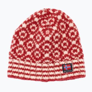 Zimní čepice Devold Svalbard Wool hindberry/offwhite